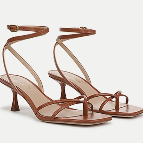 Veronica Beard Shoes - Veronica Beard Caterina Leather Ankle Strap Heels | Size 6 | NWOB